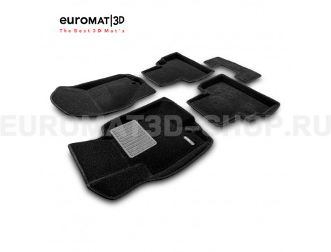 Текстильные 3D коврики Euromat3D Business в салон для Infiniti FX,QX70 (2008-2014/2015-) № EMC3D-002802