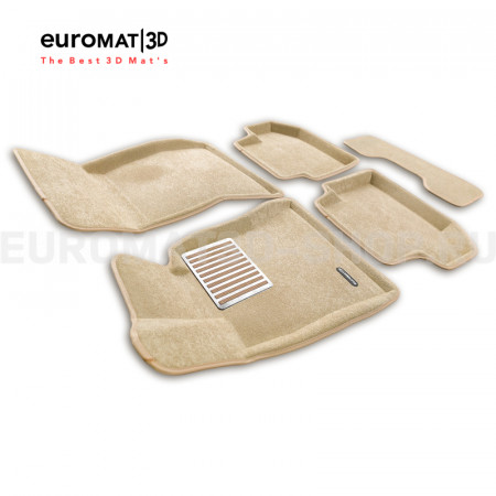 Текстильные 3D коврики Euromat3D Lux в салон для Bmw 5 (F10) (2014-2016) № EM3D-001218T Бежевые Текстильные 3D коврики Euromat3D Lux в салон для Bmw 5 (F10) (2014-2016) № EM3D-001218T Бежевые
