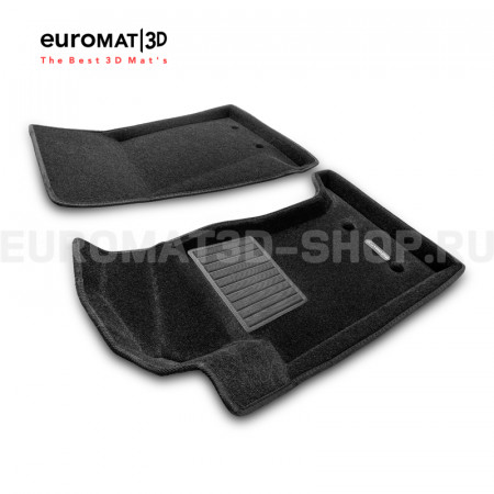 Текстильные 3D коврики Euromat3D Business в салон для Jaguar F-Type (2015-) № EMC3D-002755
