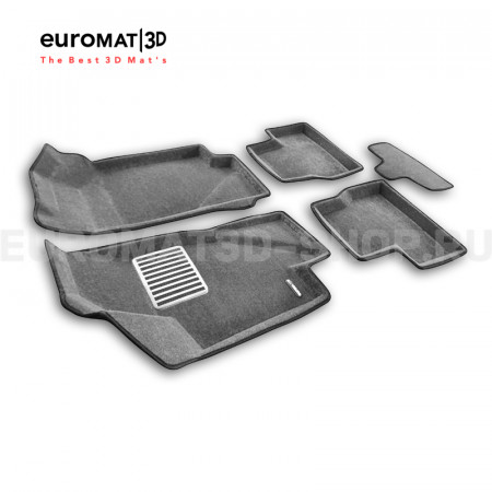 Текстильные 3D коврики Euromat3D Lux в салон для Lada Granta (2014-) № EM3D-005310G Серые Текстильные 3D коврики Euromat3D Lux в салон для Lada Granta (2014-) № EM3D-005310G Серые