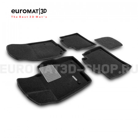 Текстильные 3D коврики Euromat3D Premium в салон для Mercedes GLS-Class (X167) (2019-) № EMPR3D-003513