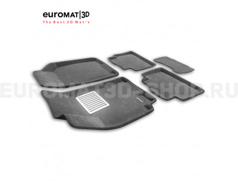 Текстильные 3D коврики Euromat3D Lux в салон для Chevrolet Lacetti (2004-2013) № EM3D-001506G Серые Текстильные 3D коврики Euromat3D Lux в салон для Chevrolet Lacetti (2004-2013) № EM3D-001506G Серые