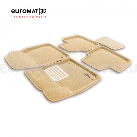 Текстильные 3D коврики Euromat3D Lux в салон для Geely Monjaro (2021-) № EM3D-001412T Бежевые Текстильные 3D коврики Euromat3D Lux в салон для Geely Monjaro (2021-) № EM3D-001412T Бежевые