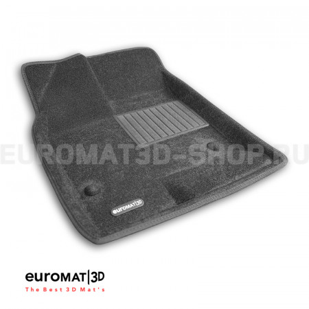 Текстильные 3D коврики Euromat3D Business в салон для BYD EV2 (2019-) № EMC3D-001257