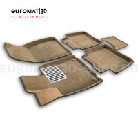 Текстильные 3D коврики Euromat3D Lux в салон для Hongqi H5 (2022-) № E..